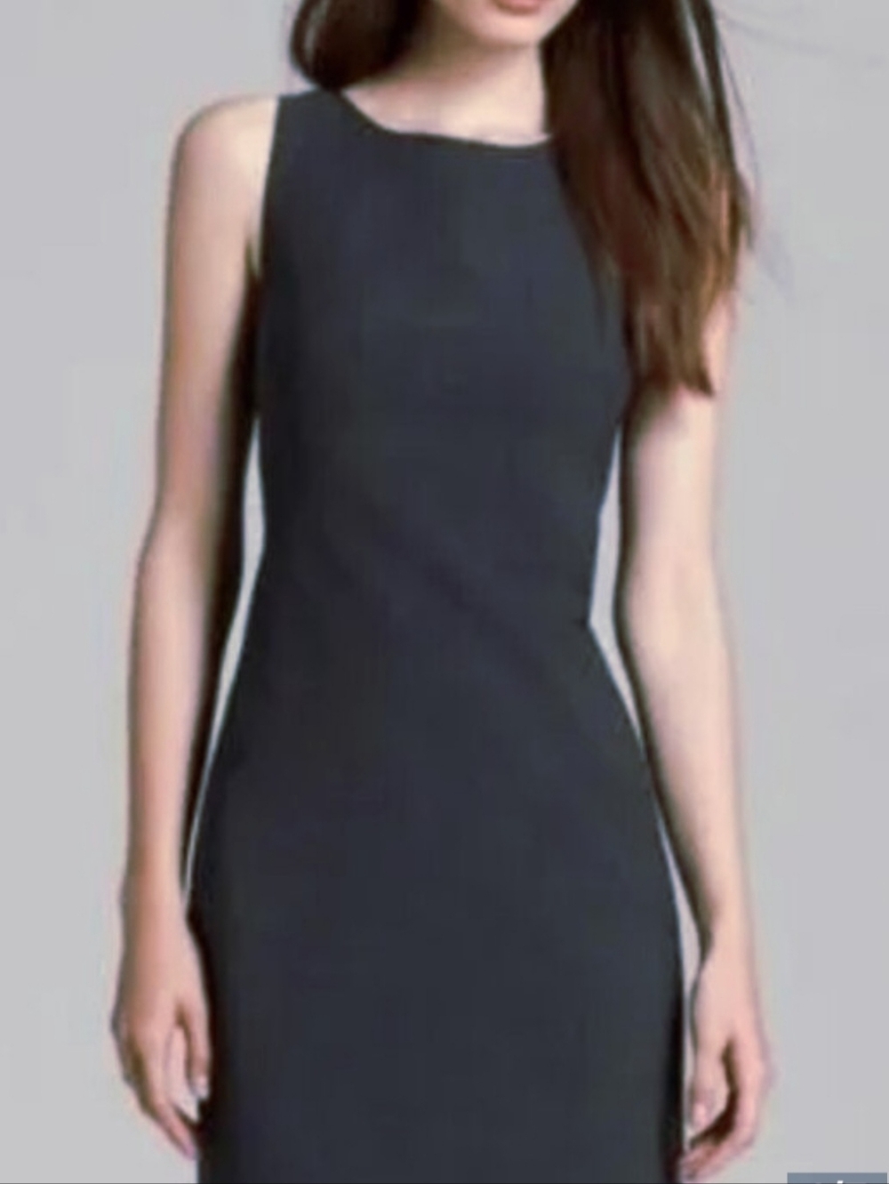 Theory Cotton Shift Dress, Made In USA, In NAVY